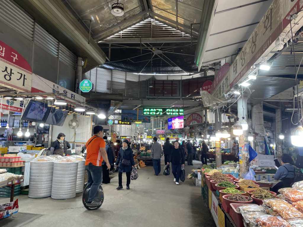 京東市場の風景